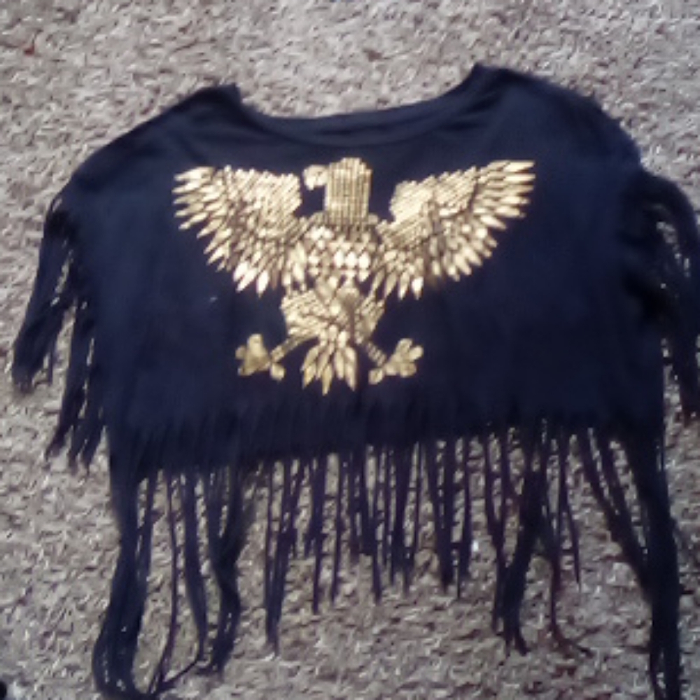 Women's crop top with strings